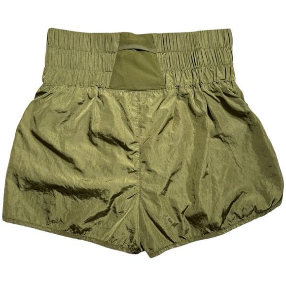 FP Movement Free People The Way Home Shorts Olive Army Large Pilates Athleisure - Picture 2 of 6